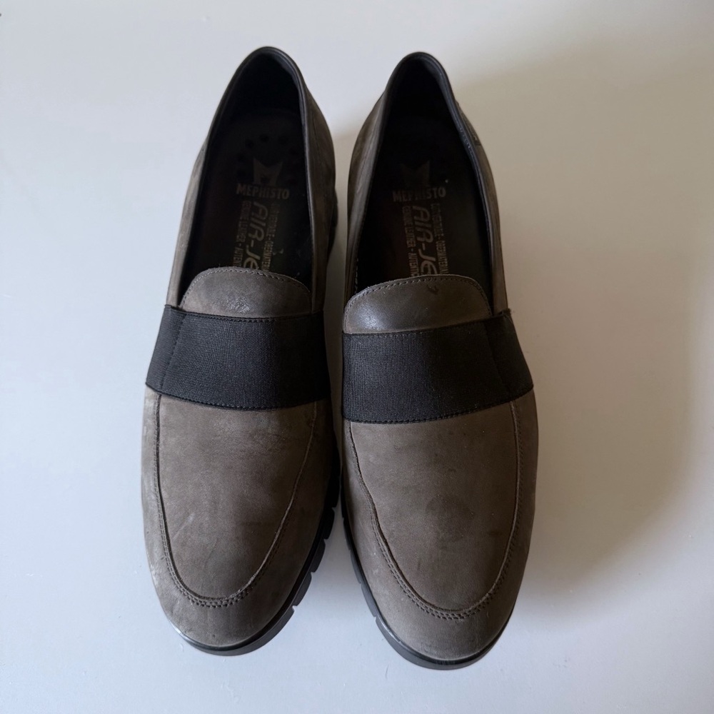 Mephisto  Loriane Bucksoft Loafer slip on suede leather nubuck comfort SZ 9.5 - Picture 3 of 8